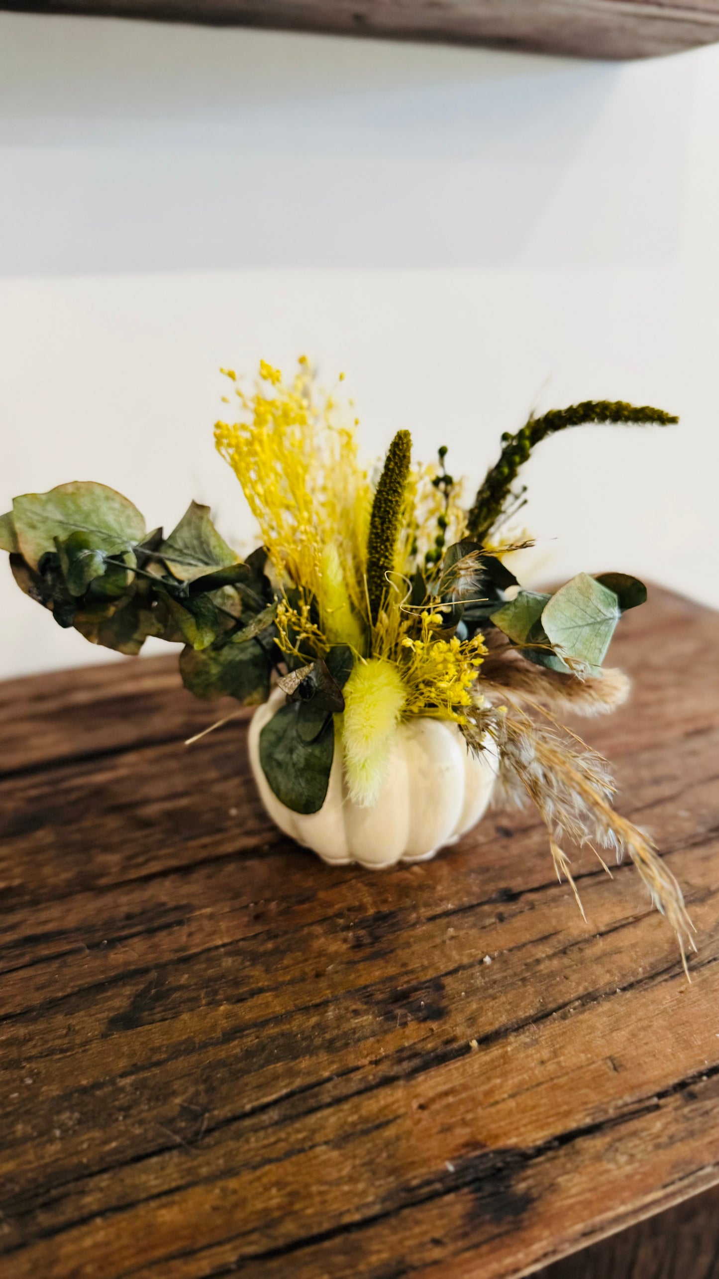 Petit citrouille fleur séchée
