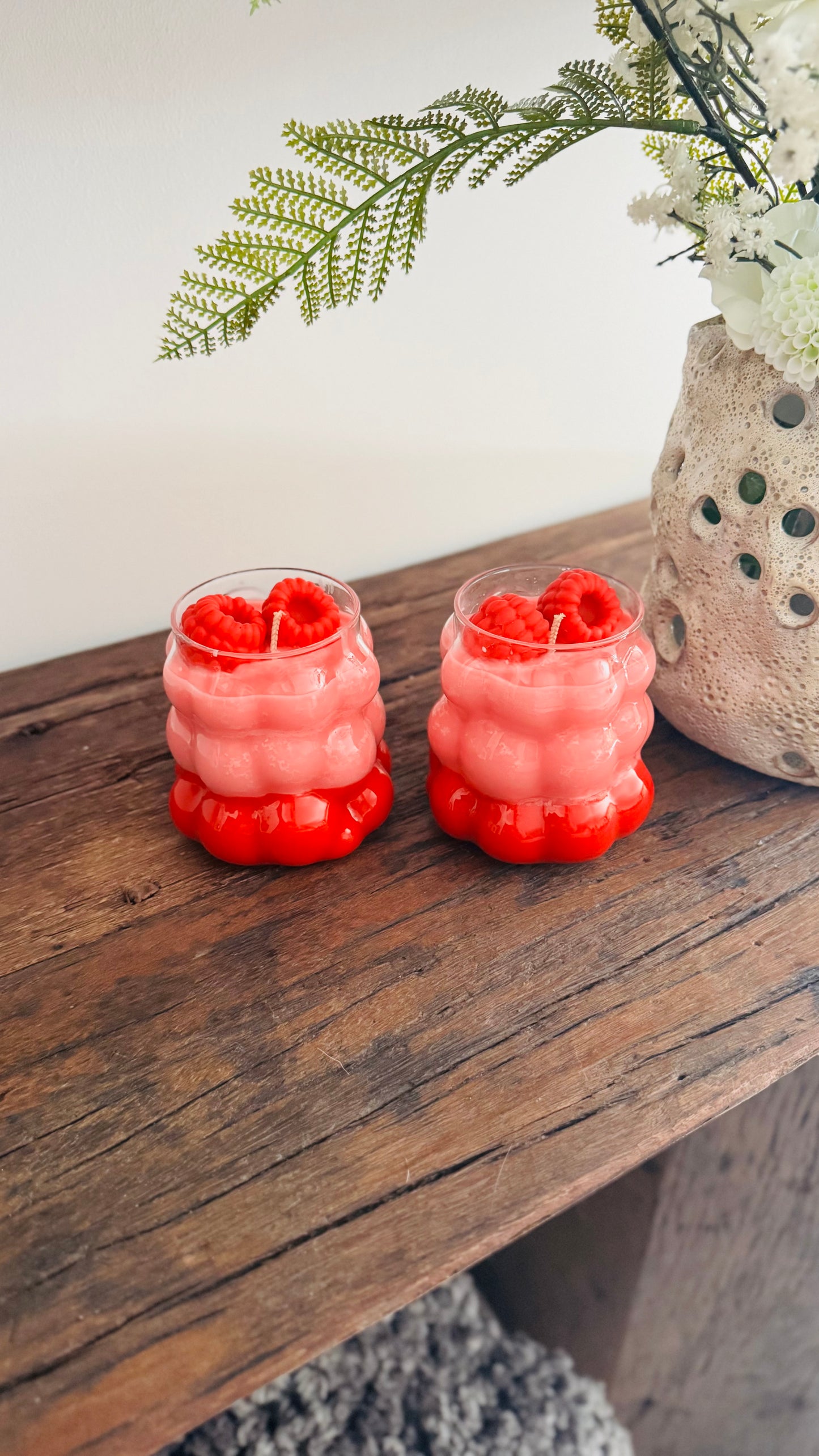 Bougie framboise 400g