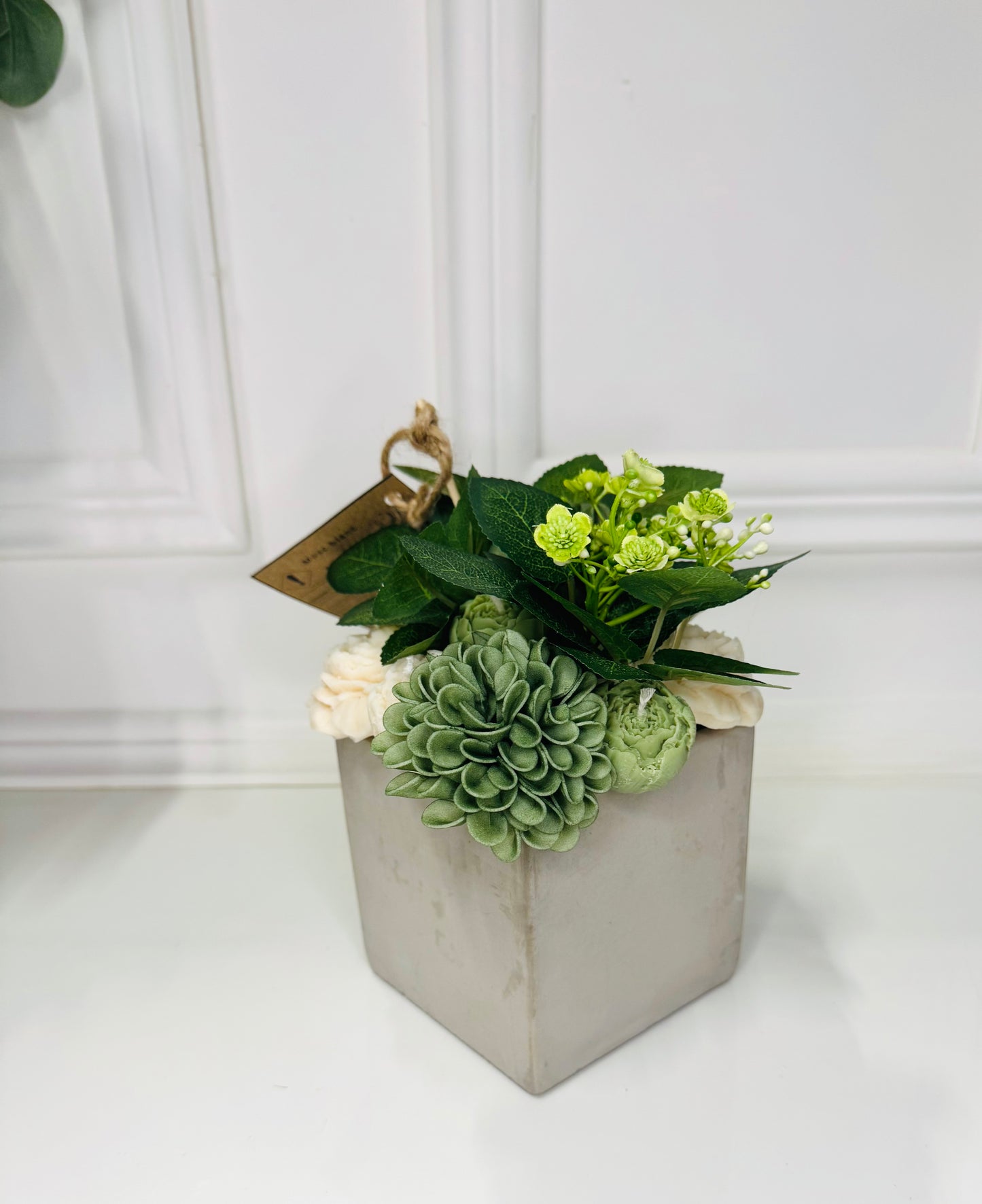 Vase musc blanc