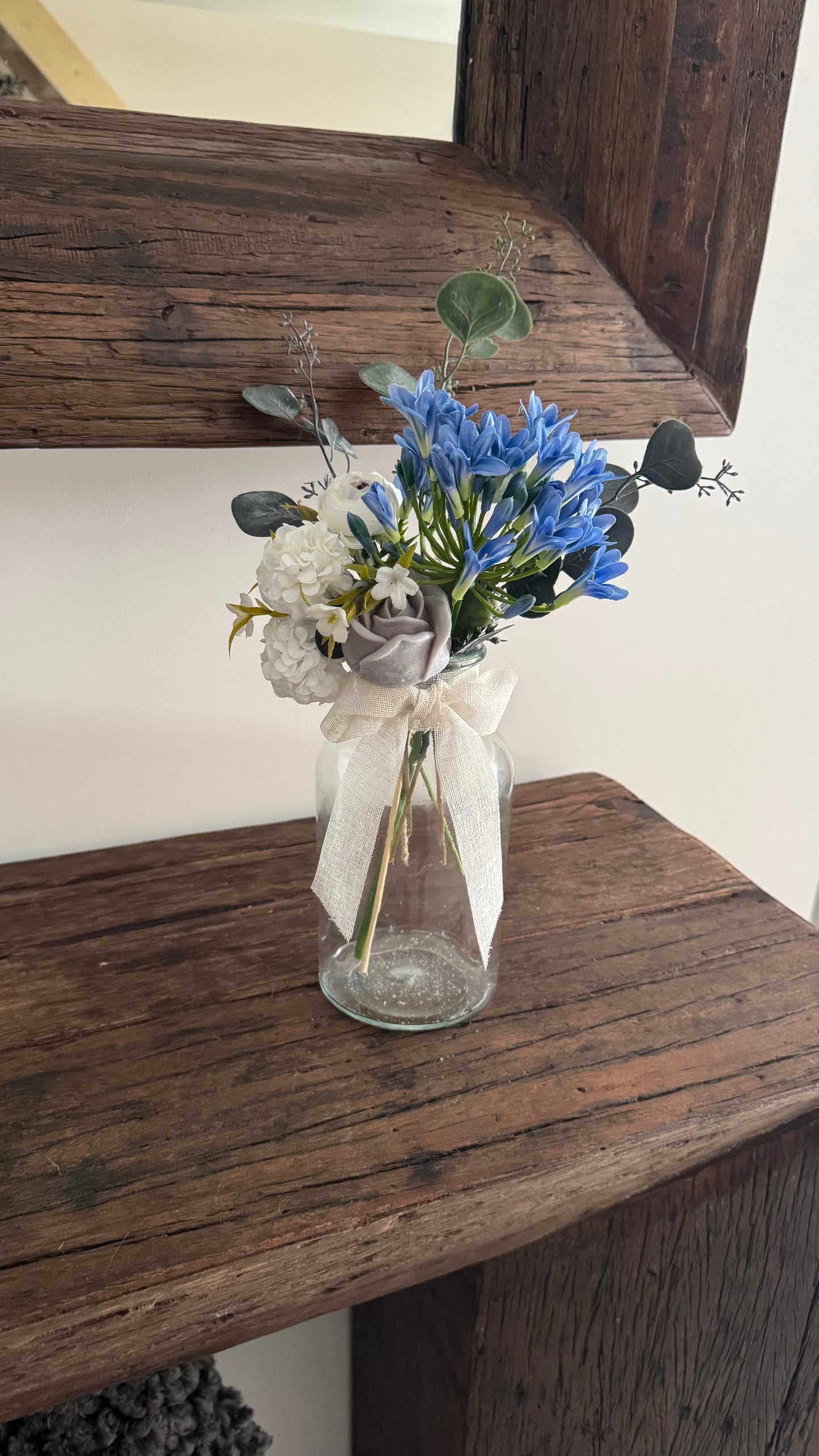 Bouquet « bleu doux »