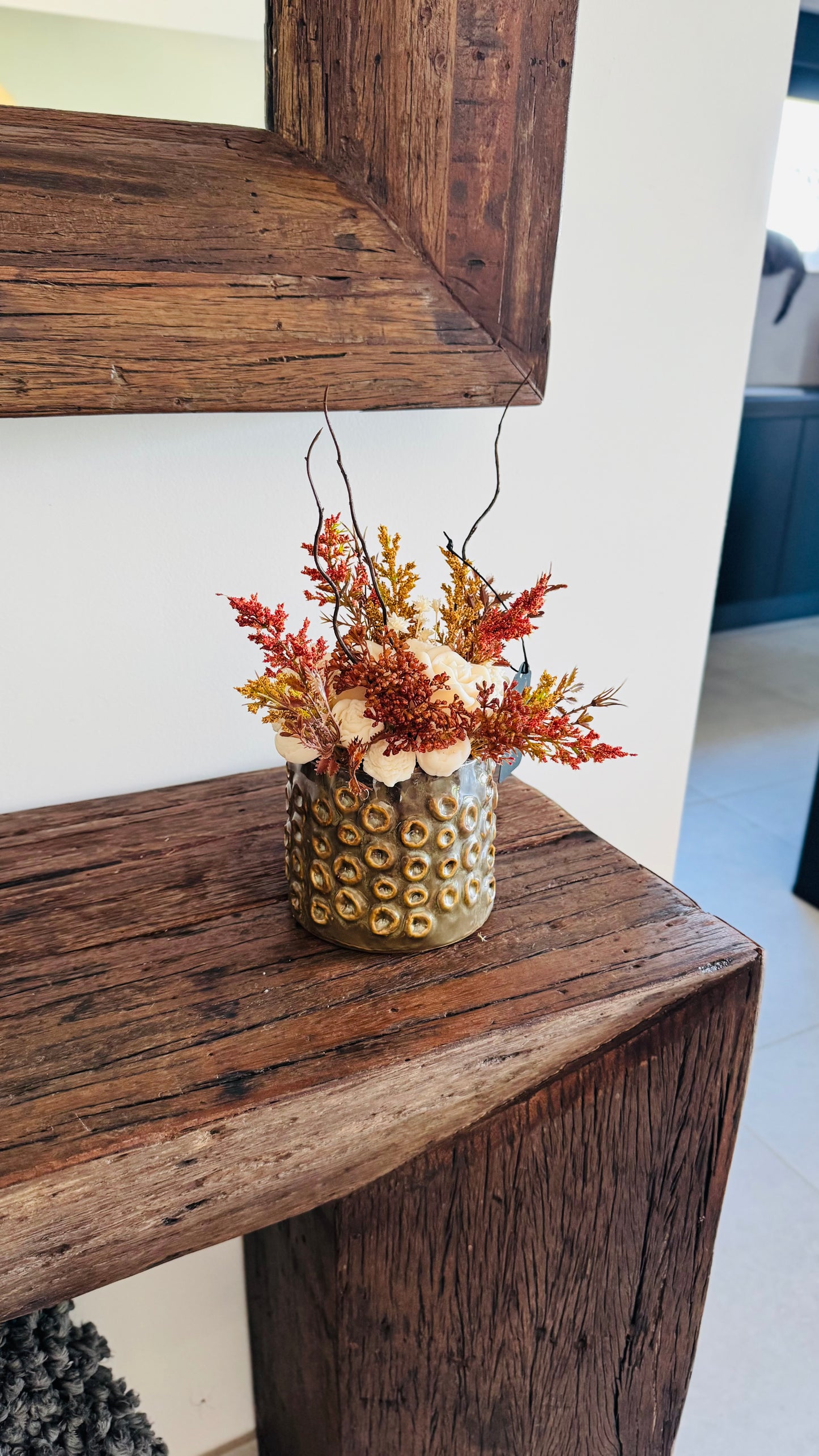 Bouquet marron et beige