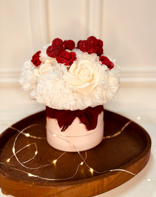 Bouquet rose et Bordeaux