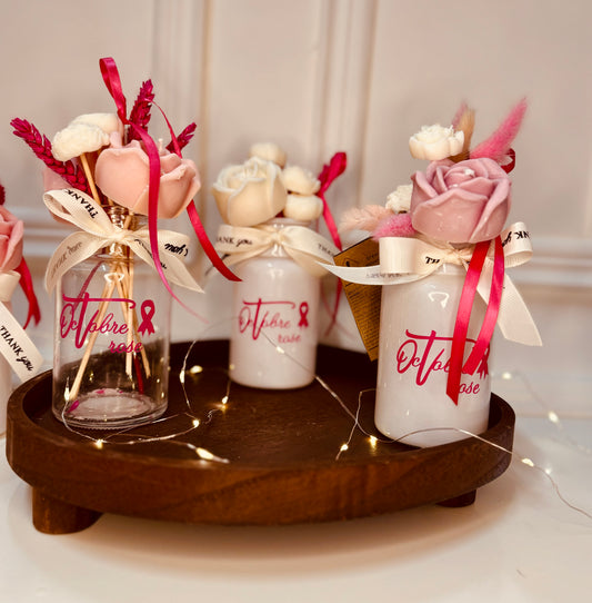 Vase octobre rose