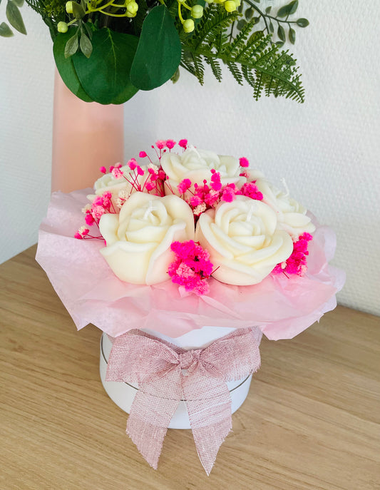 Bouquet blanc et rose