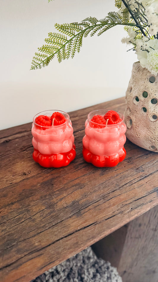 Bougie framboise 400g