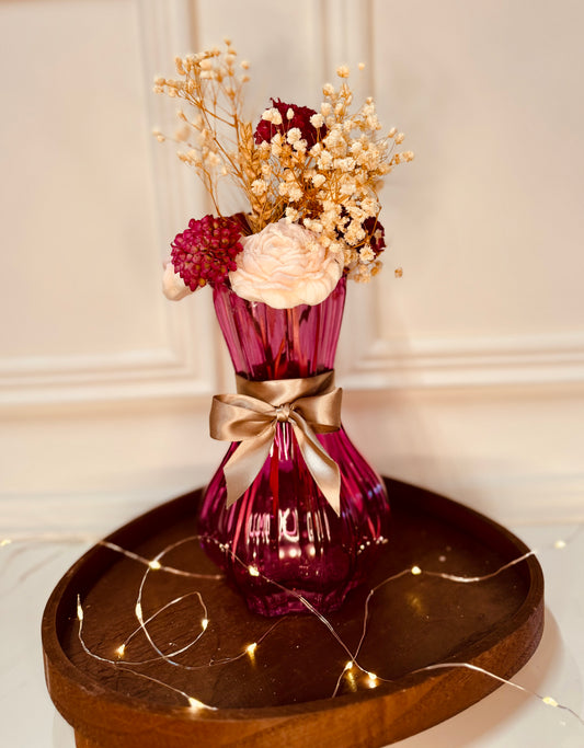 Vase rose