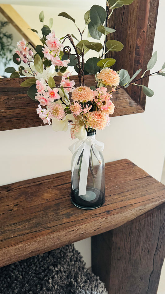 Bouquet « rose poudré »