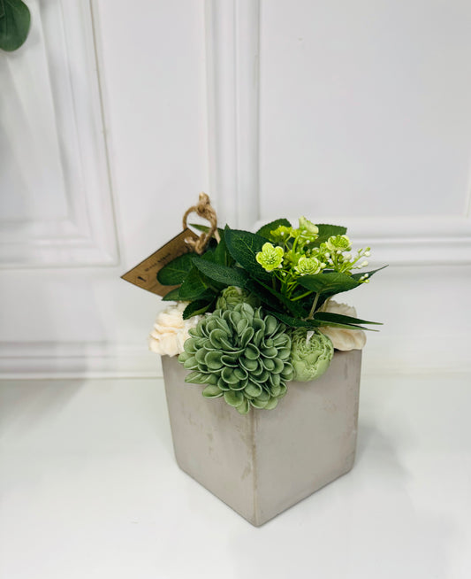 Vase musc blanc