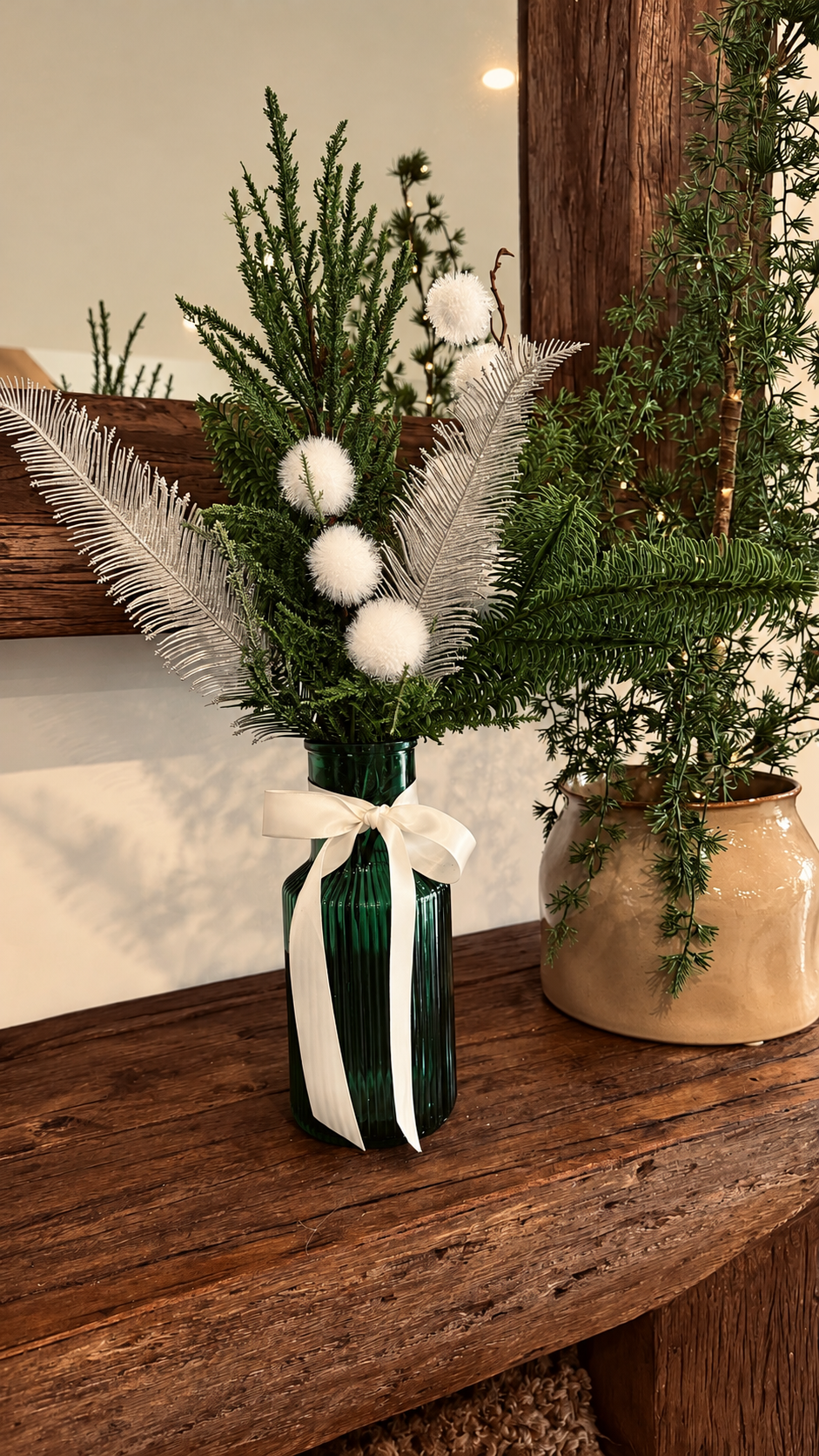 Bouquet vert argent