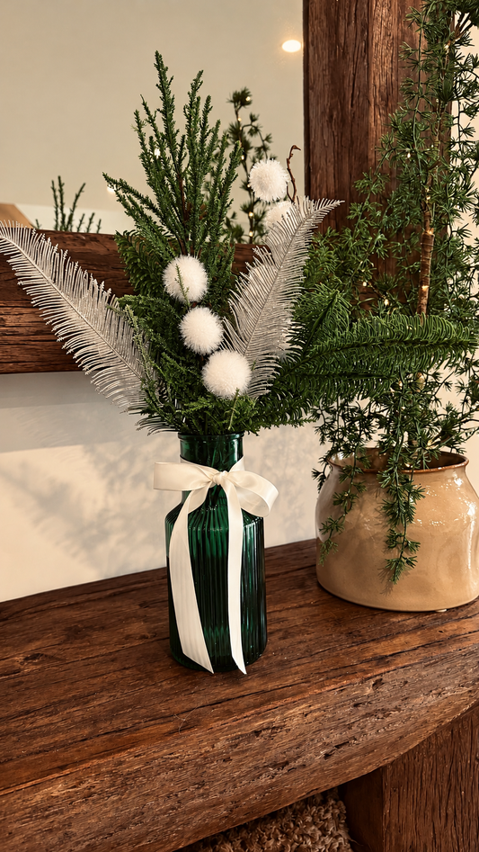 Bouquet vert argent