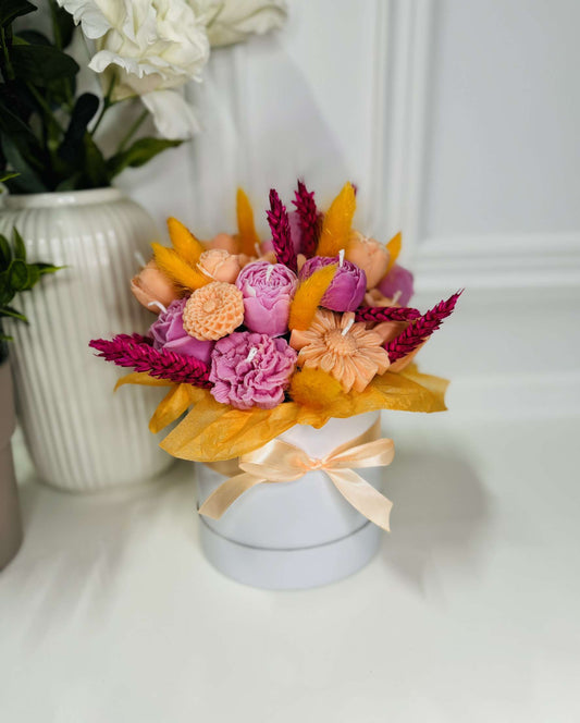 Bouquet Orange et rose Adoucissant